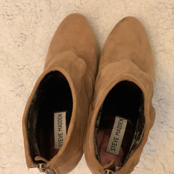 Cute Tan Steve Madden Boots / Booties Sz 6.5 - Picture 6 of 10